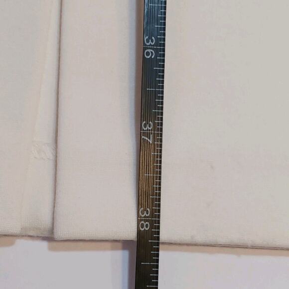 J. Mclaughlin Dress Pants Womens Size 6 High Rise Flat Front Wide Leg Ivory FLAW - Picture 11 of 15